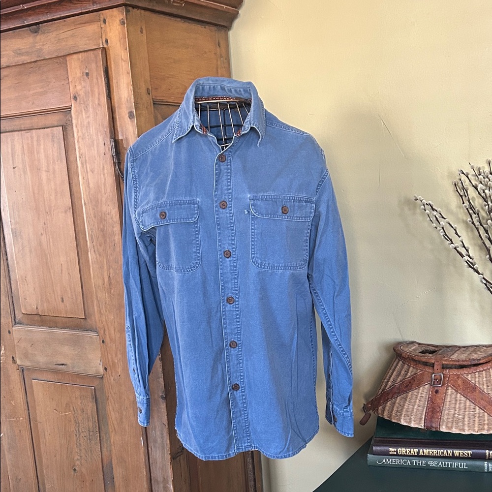 Clearwater Outfitters Originals Men’s Blue Denim Button Up Shirt